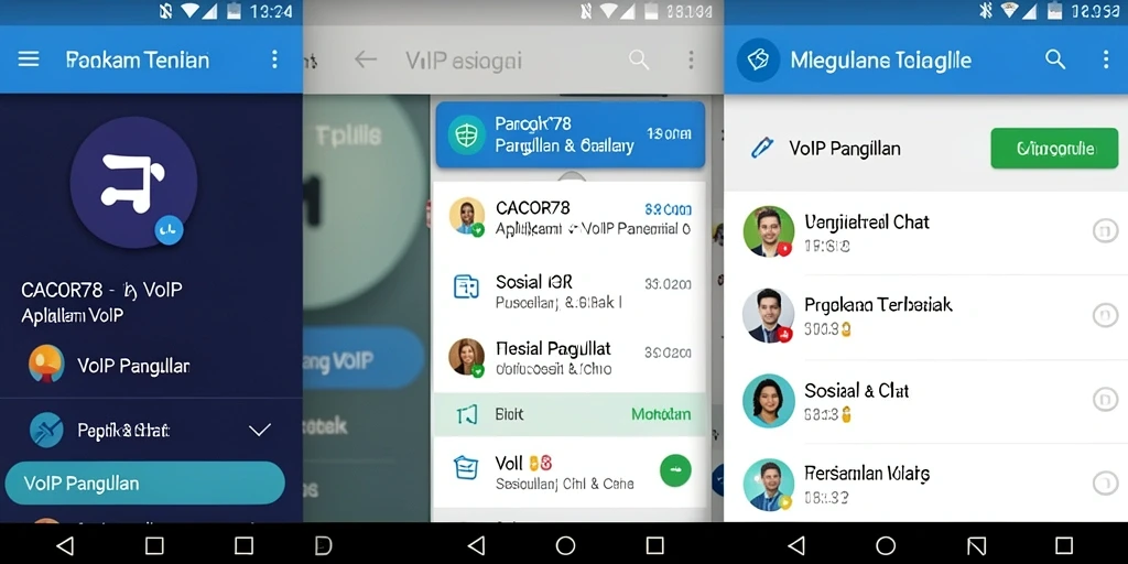 Antarmuka CACOR78 menampilkan fungsi VoIP Panggilan yang jelas dan intuitif.