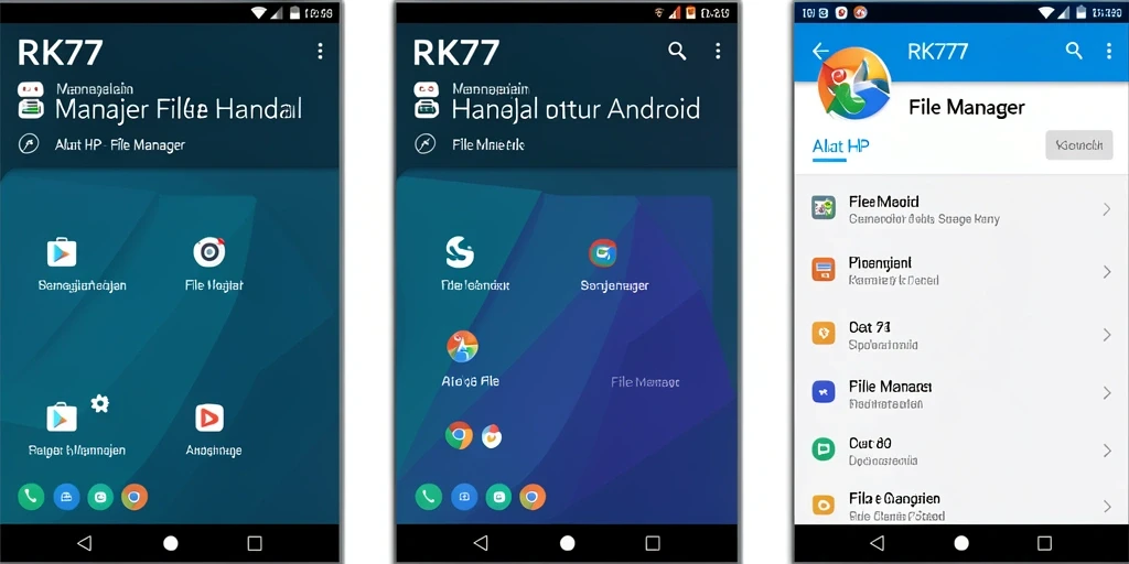 Antarmuka sederhana dan fungsional dari RK77 sebagai File Manager.
