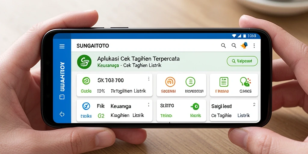 Antarmuka SUNGAITOTO yang informatif dan mudah digunakan.